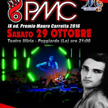 PMC 2016 premio mauro carratta IV edizione, festival canzona d'autore